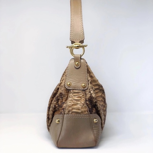 Gucci Jockey Python Shoulder Bag - Picture 7 of 10